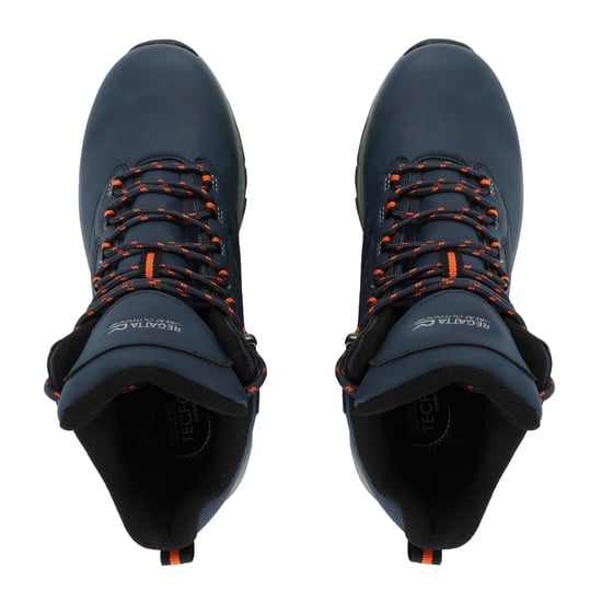 Regatta Mens Amble Walking Boots (Moonlight Denim/Tango) - Image 4