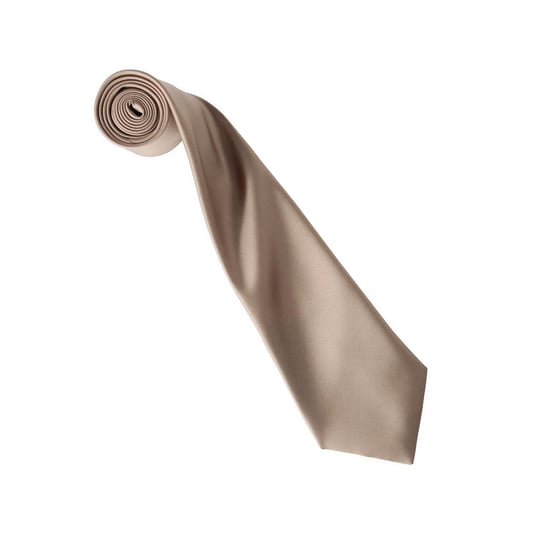 Premier Colours Collection Satin Tie (Khaki) - Image 2