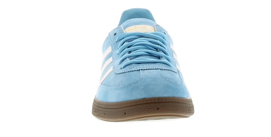 Mens Adidas Handball Spezial Leather Upper Trainers Seven Eyelet Lace Fastening Classic 3 Stripe De - Image 3