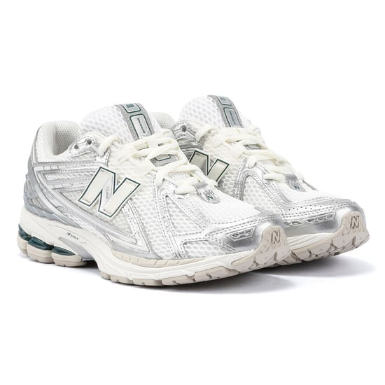 New Balance 1906 White/Silver Trainers - Image 1