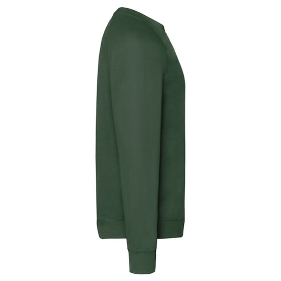 Fruit of the Loom Unisex Adult Classic Raglan Sweatshirt (Bottle Green) - Image 3