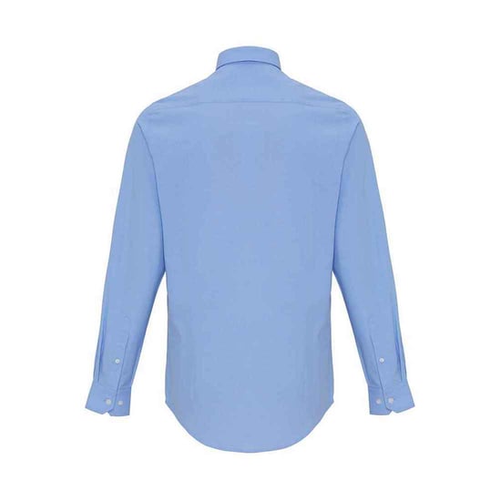 Premier Mens Stripe Oxford Shirt (Oxford Blue) - Image 2