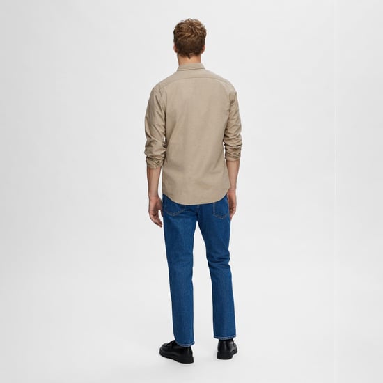 Selected Camisas Rick Camisa Slim Fit Morel Beige - Image 2