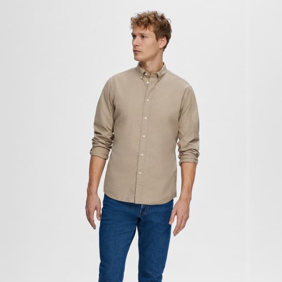 Selected Camisas Rick Camisa Slim Fit Morel Beige - Image 3