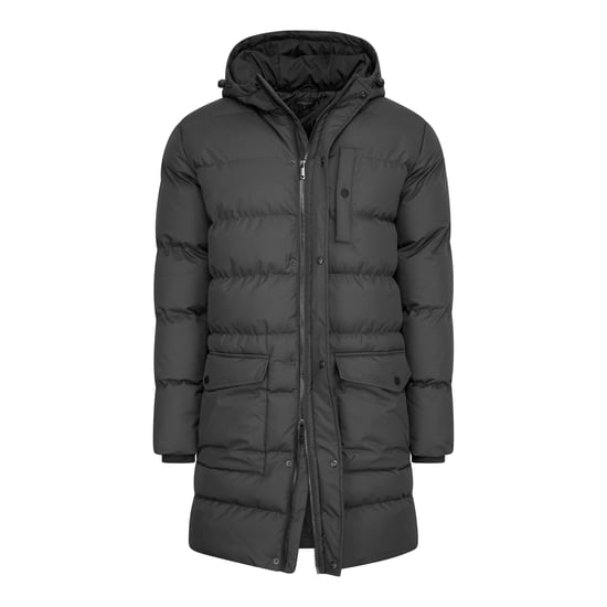 Cappuccino Italia Hooded Winter Jacket Zwart Negro - Image 2