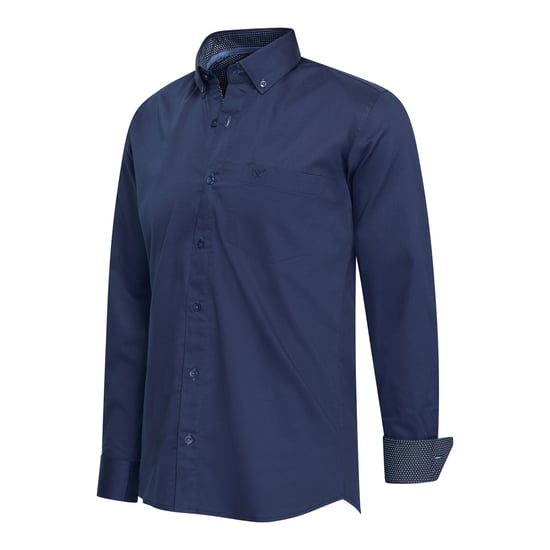 Cappuccino Italia Camisa Stretch Camisa Ancona Azul - Image 1