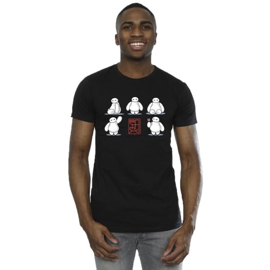 Disney Mens Big Hero 6 Baymax Many Poses T-Shirt (Black) - Image 3