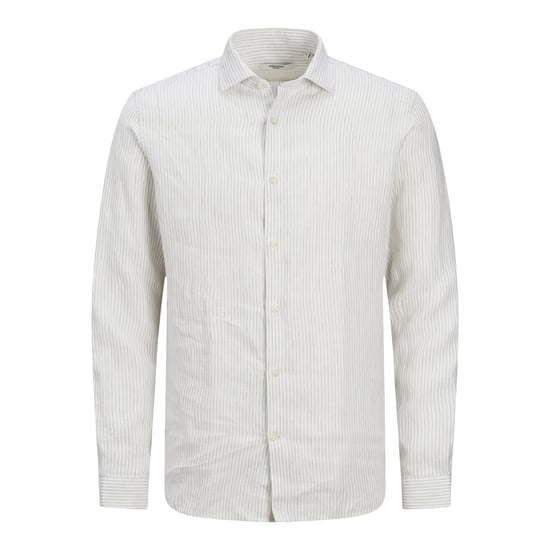 Jack & Jones Camisas Parker Rayas Lino Beige - Image 1