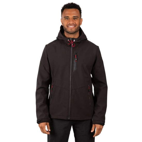 Trespass Mens Marlon Soft Shell Jacket (Black) - Image 3