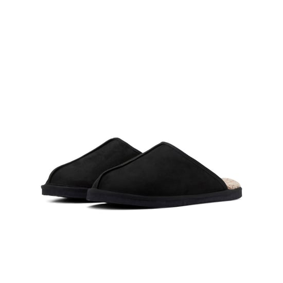 Jack & Jones Slippers Zapatilla de microfibra Dudely Negra - Image 1