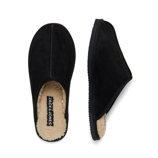 Jack & Jones Slippers Zapatilla de microfibra Dudely Negra - Image 3