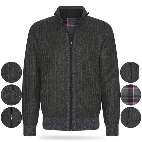 Cappuccino Italia Jersey Chaqueta Bounded Gris Antracita - Image 2