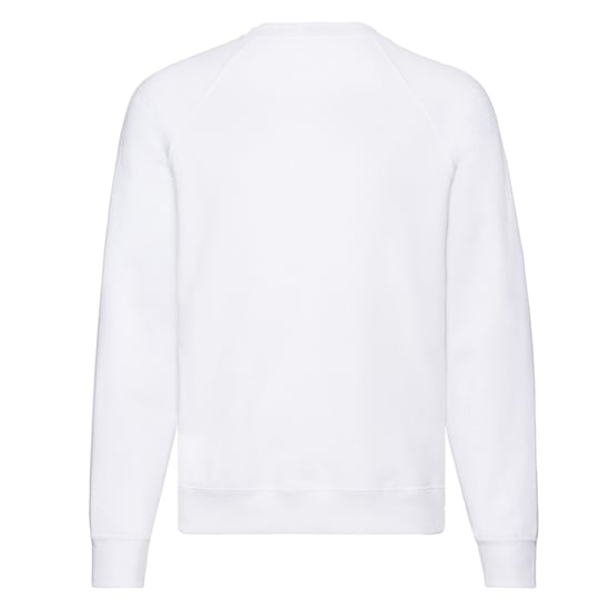 Fruit of the Loom Unisex Adult Classic Plain Raglan Sweatshirt (White) - Image 2