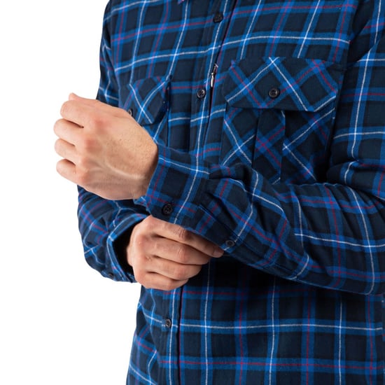 Trespass Mens Rapeseed Check Shirt (Dark Blue) - Image 3