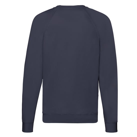 Fruit of the Loom Unisex Adult Lightweight Raglan Sweatshirt (Deep Navy) - Image 2