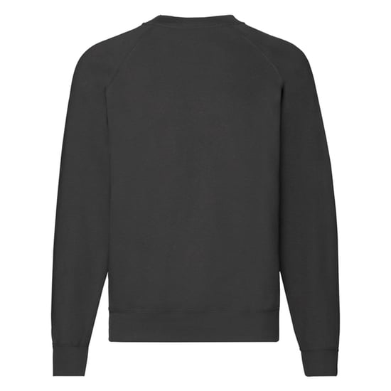Fruit of the Loom Unisex Adult Classic Raglan Sweatshirt (Black) - Image 2