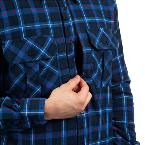Trespass Mens Rapeseed Check Shirt (Dark Blue) - Image 4