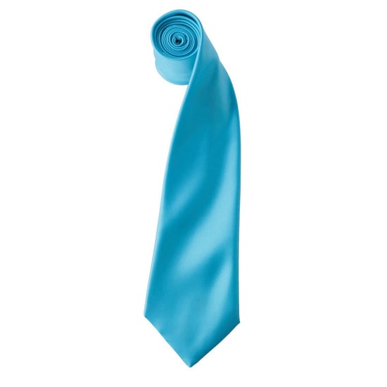 Premier Colours Collection Satin Tie (Turquoise) - Image 1