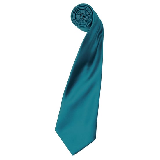 Premier Colours Collection Satin Tie (Teal) - Image 1
