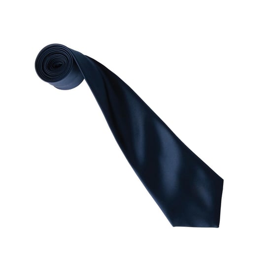 Premier Colours Collection Satin Tie (Navy) - Image 2
