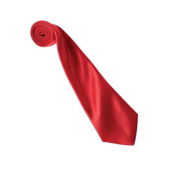 Premier Colours Collection Satin Tie (Red) - Image 2