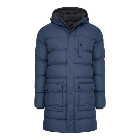 Cappuccino Italia Chaqueta invierno Chaqueta invierno con capucha Azul marino - Image 1