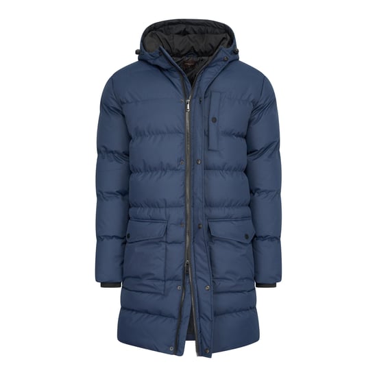 Cappuccino Italia Chaqueta invierno Chaqueta invierno con capucha Azul marino - Image 3