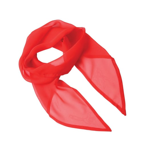 Premier Womens/Ladies Chiffon Scarf (Strawberry Red) - Image 2