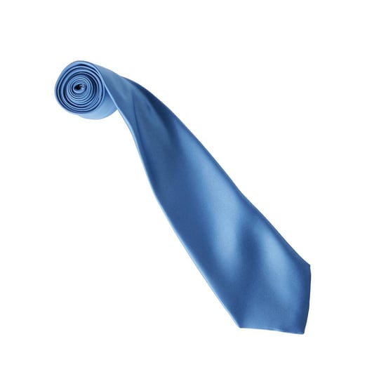 Premier Colours Collection Satin Tie (Mid Blue) - Image 2