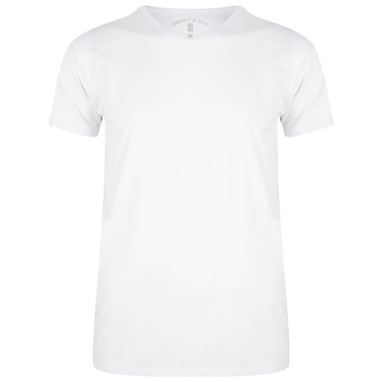 Presly & Sun Tee SS Steve Cuello en V Blanco - Image 1