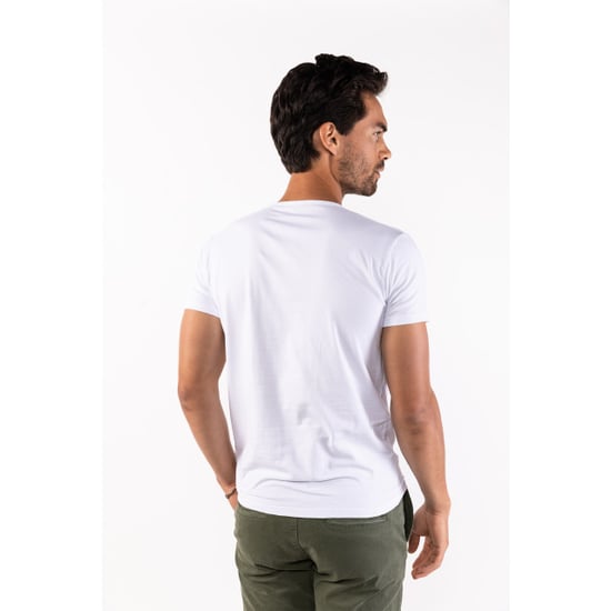 Presly & Sun Tee SS Steve Cuello en V Blanco - Image 2