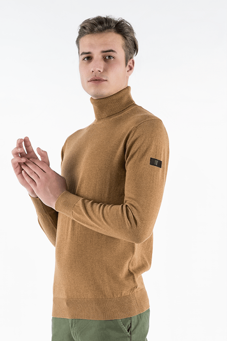 Presly & Sun Jersey Keith Turtle Neck Pullover Marrón - Image 2