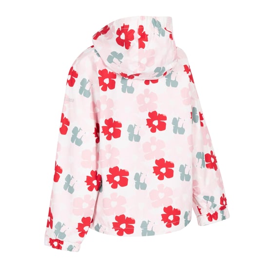 Trespass Childrens Girls Hopeful Waterproof Rain Jacket (Red) - Image 2