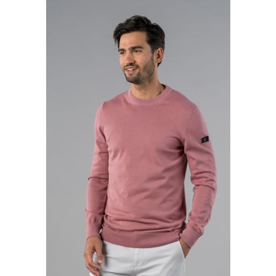 Presly & Sun Sweater Will R-Neck Jersey de punto Rosa - Image 3