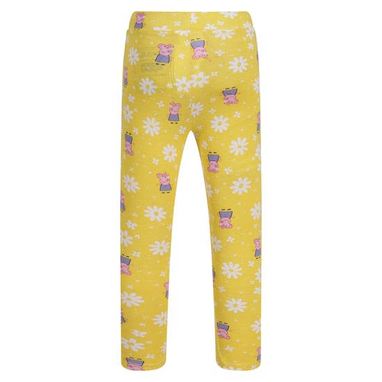 Regatta Childrens/Kids Printed Peppa Pig Leggings (Pack of 2) (Maize Yellow/Navy) - Image 2