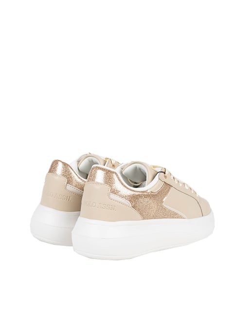 Asociación de Polo de EE. UU. Zapatilla Helis012 Mujer Beige - Image 3
