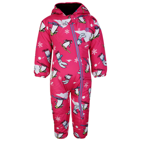 Dare 2B Baby Bambino II Snow Animals Waterproof Snowsuit (Pure Pink) - Image 1