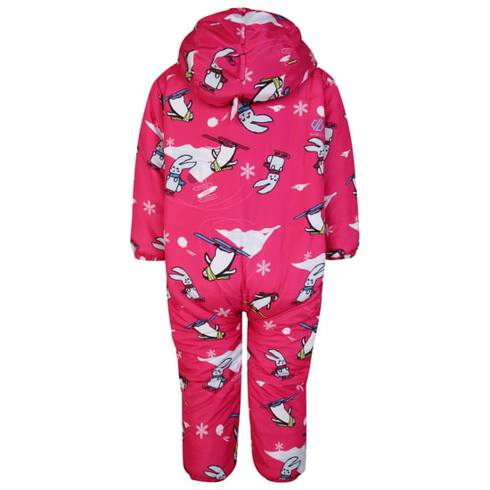 Dare 2B Baby Bambino II Snow Animals Waterproof Snowsuit (Pure Pink) - Image 2