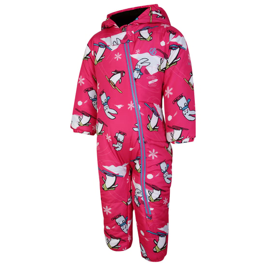 Dare 2B Baby Bambino II Snow Animals Waterproof Snowsuit (Pure Pink) - Image 3