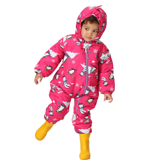 Dare 2B Baby Bambino II Snow Animals Waterproof Snowsuit (Pure Pink) - Image 5