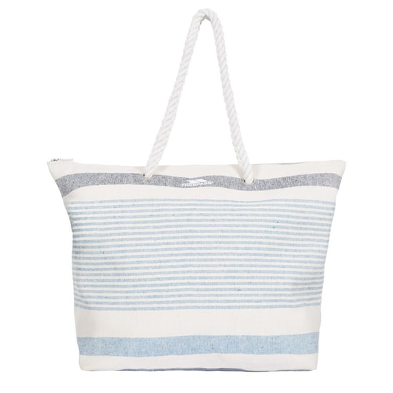 Trespass Womens/Ladies Totba Tote Bag (White/Blue Stripe) - Image 1