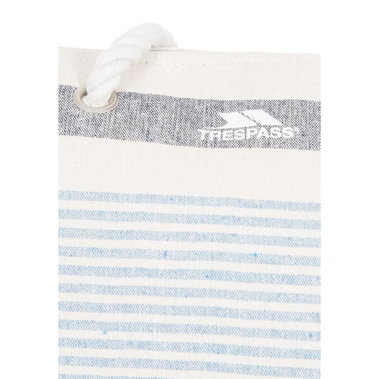 Trespass Womens/Ladies Totba Tote Bag (White/Blue Stripe) - Image 2