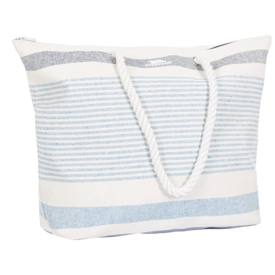 Trespass Womens/Ladies Totba Tote Bag (White/Blue Stripe) - Image 6