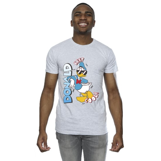 Disney Mens Donald Duck Cool T-Shirt (Sports Grey) - Image 2