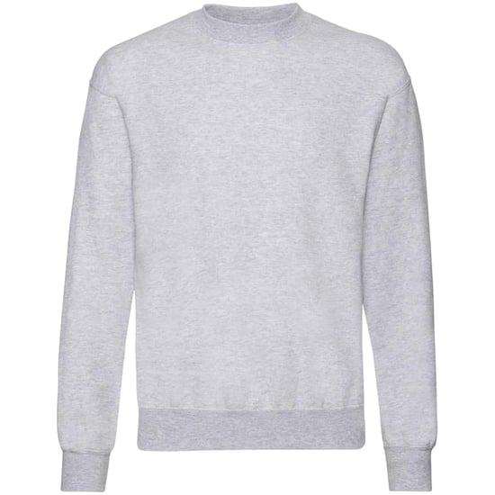 Fruit of the Loom Unisex Adult Classic Plain Set-in Sweatshirt (Heather Grey) - Image 1