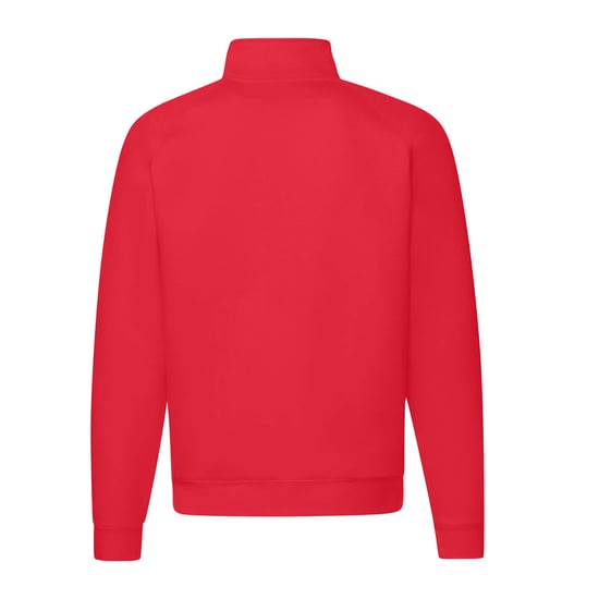 Fruit of the Loom Unisex Adult Premium Quarter Zip Raglan Sweatshirt (Red) - Image 2