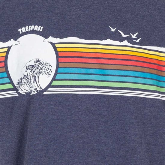 Trespass Mens Lakehouse T-Shirt (Navy Marl) - Image 3