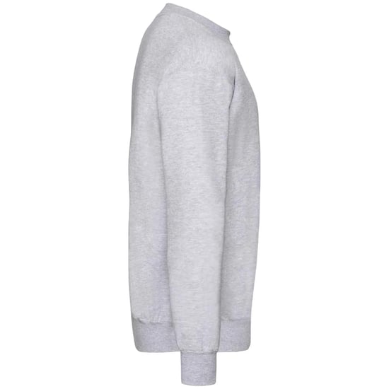 Fruit of the Loom Unisex Adult Classic Plain Set-in Sweatshirt (Heather Grey) - Image 3