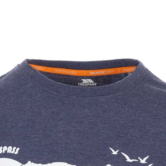 Trespass Mens Lakehouse T-Shirt (Navy Marl) - Image 4