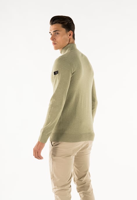 Presly & Sun Jersey Jordan Mock Turtle Pullover Verde - Image 3
